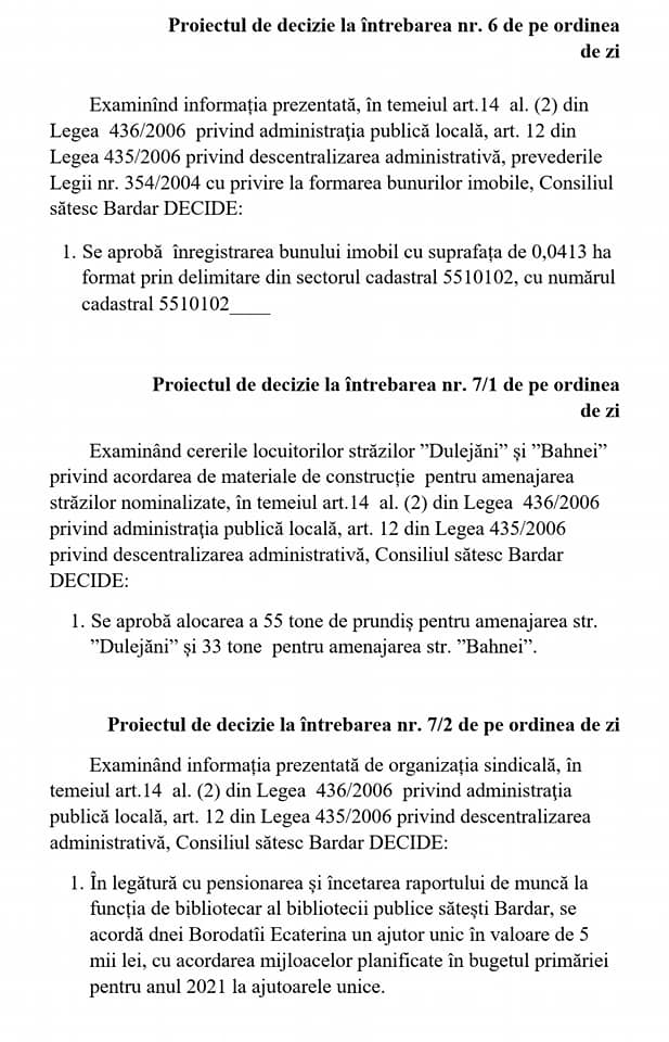 Consiliul sătesc Bardar se întrunește în ședință extraordinară 4 200147053 522627429179584 5807515788775840080 n