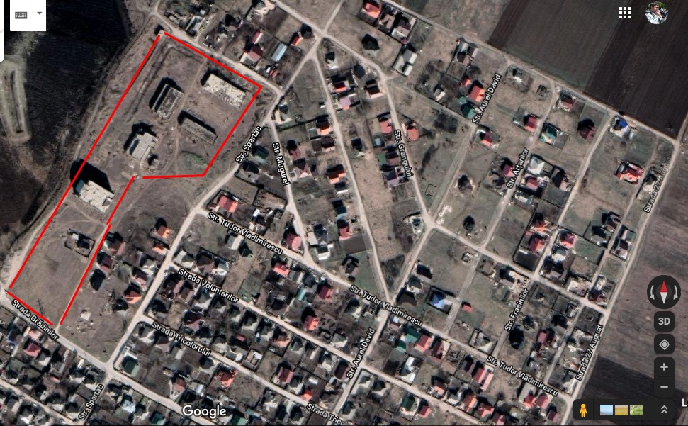 Peste 2 hectare de teren aferent construcțiie ruinate, cunoscută ca „spitalul din nucari” 1 teren aferent sppital nou
