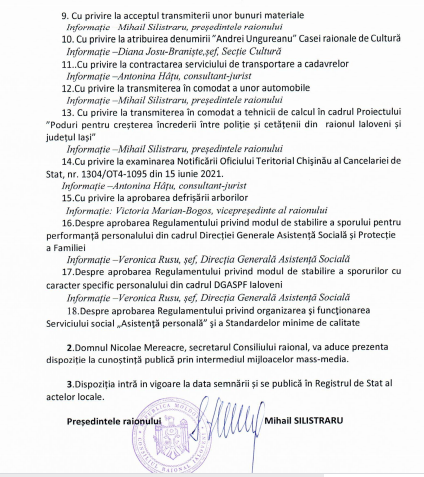 Consilierii raionali se întrunesc în ședință săptămâna viitoare. Subiectele de pe ordinea de zi 3 Captura 1