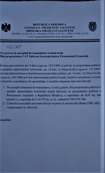 VIDEO// Un demers al Procuraturii Ialoveni pentru a obține gratuit un teren pe strada Prieteniei a fost respins de consilierii orășenești 2 proiectul teren procuratura 28 mai