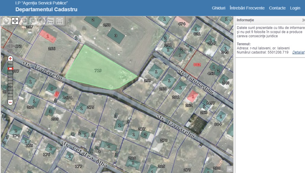 Terenul de lângă rezervoarele de apă din Albeni,ale APĂ Canal în proces de delimitare imobiliară 2 2 5501208.719 linga rezorv apa
