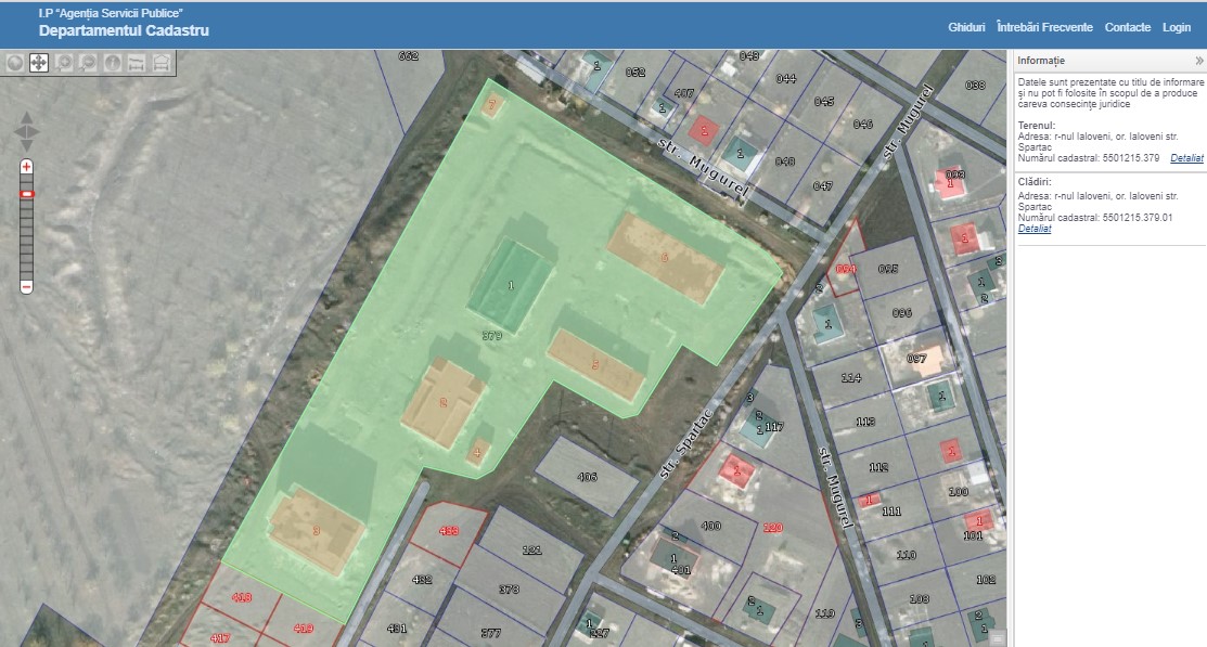 Peste 2 hectare de teren aferent construcțiie ruinate, cunoscută ca „spitalul din nucari” 2 7 5501215.379 aferent spital nucari