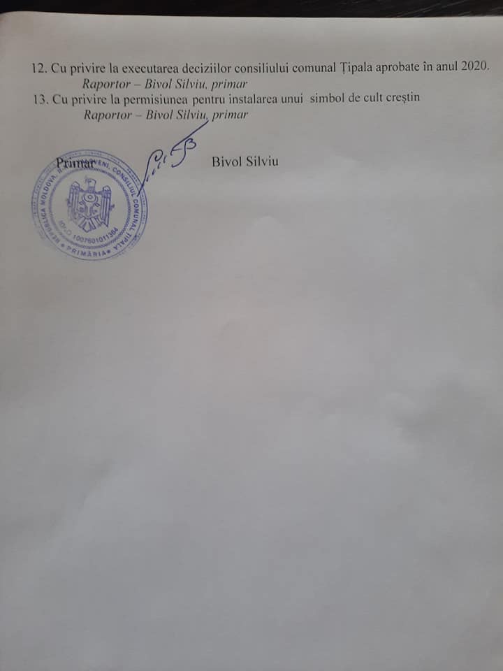 Consilierii din Țipala se întrunesc în ședință. Ce subiecte vor fi discutate 3 Sedinta Tipala 10.08.2021 2