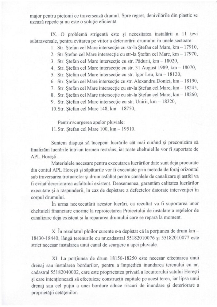 DOC// După Zîmbreni, și locuitorii din Horești se arată nemulțumiți de modul în care se repară Coridorul 16 9 horesti 3