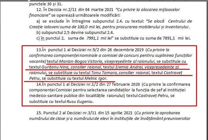 punctul 13 comisia