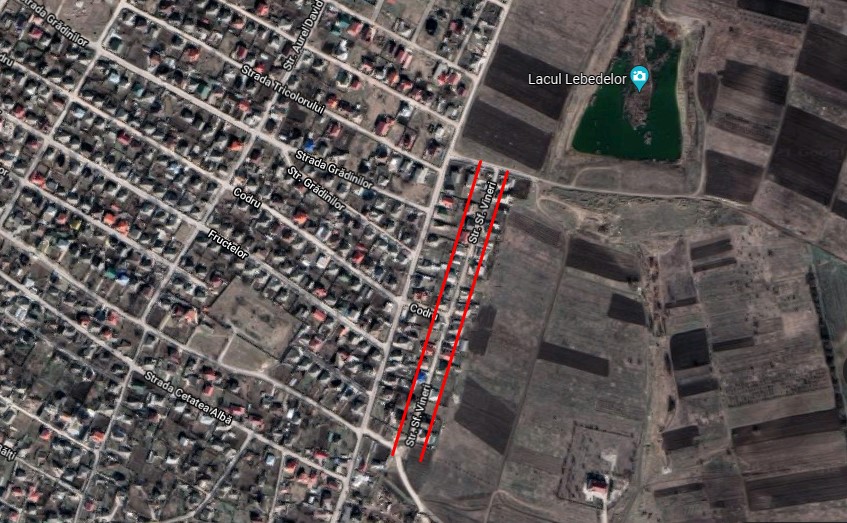 GALERIE FOTO cu asfaltul de pe strada Sf. Vineri din sectorul Albeni 2 maps strada Sf Vineri