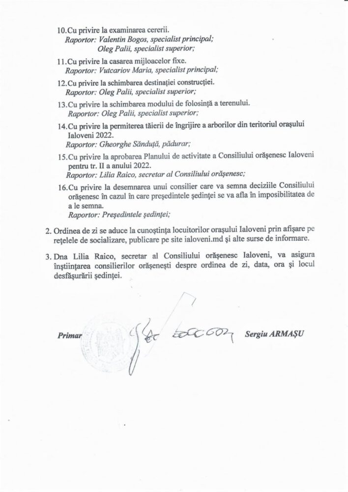 Se convoacă ședința Consiliului orășenesc Ialoveni. 120 de mii de lei ar putea fi alocați pentru reparația birourilor în Primăria Ialoveni 3 273976952 311231401031443 6456805493006681898 n