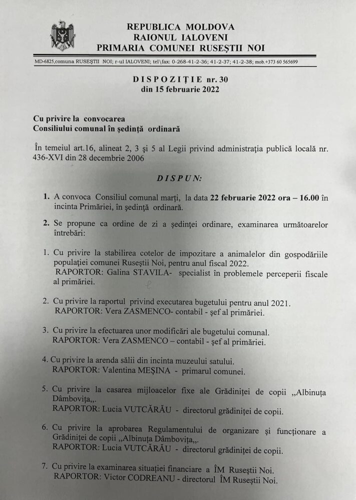 Ședințe ale consiliilor locale, la Sociteni și Ruseștii Noi. Primarii își vor prezenta raportul 2 274308972 506722097505877 5346713907543230508 n 1