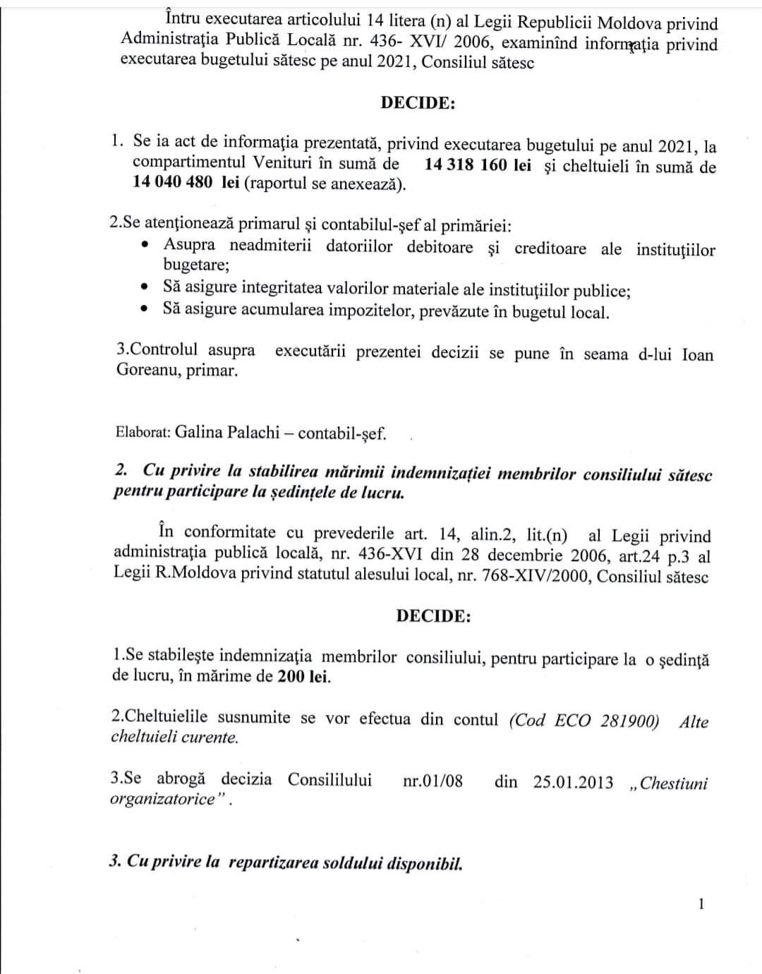 Ședința Consiliului, convocată la Puhoi. Majorarea indemnizației consilierilor - pe ordinea de zi 2 FB IMG 1644933873606