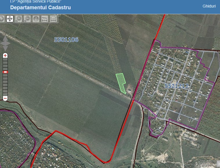 Solicitare de modificare în teren "pentru construcții agricole și agroindustriale", la ieșirea din Ialoveni spre Piatra Albă 2 Teren 7 modificare PUG e cadastru