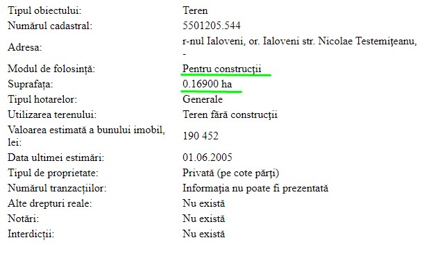 Solicitare de construcție a unui bloc cu 7 ETAJE și parter pe strada N. Testimițeanu (în spate la piață) 5 detaliat teren 6
