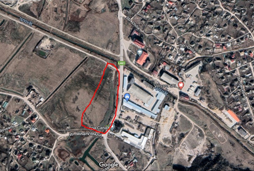 Solicitare de modificare PUG pentru construcția pe strada Gagarin a unui complex de locuințe cu regim mic de înălțime 5 gmaps Teren 2 modificare PUG