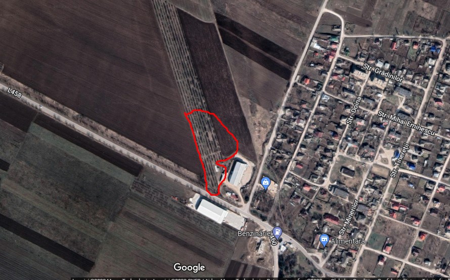 Solicitare de modificare în teren "pentru construcții agricole și agroindustriale", la ieșirea din Ialoveni spre Piatra Albă 4 gmaps Teren 7 modificare PUG