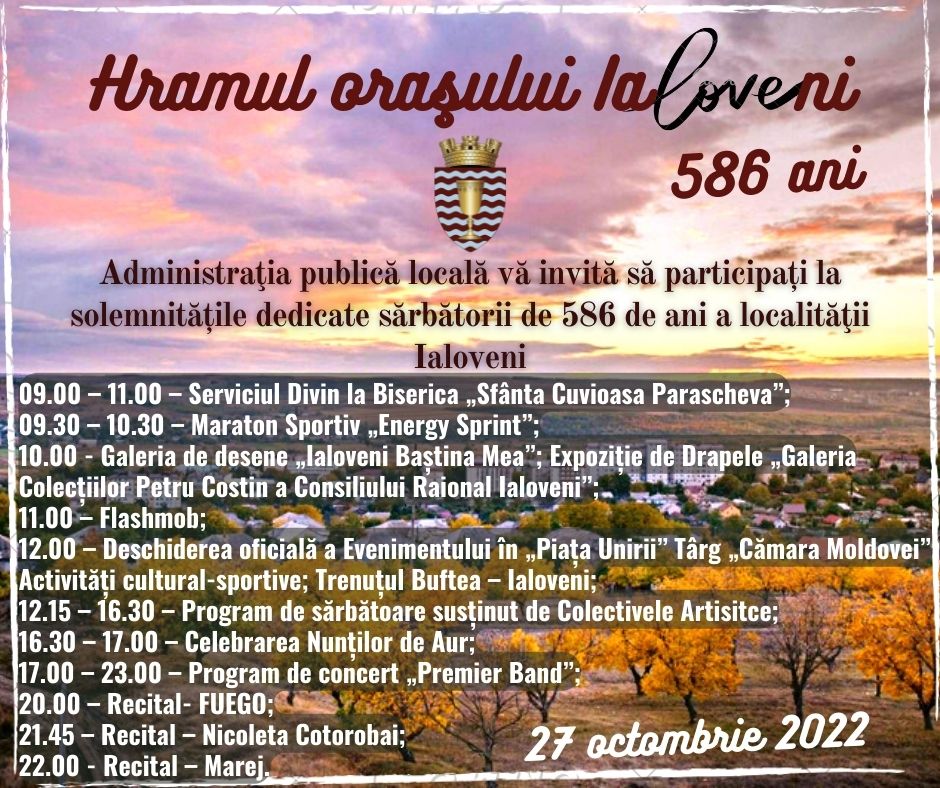 program hram ialoveni 2022 2