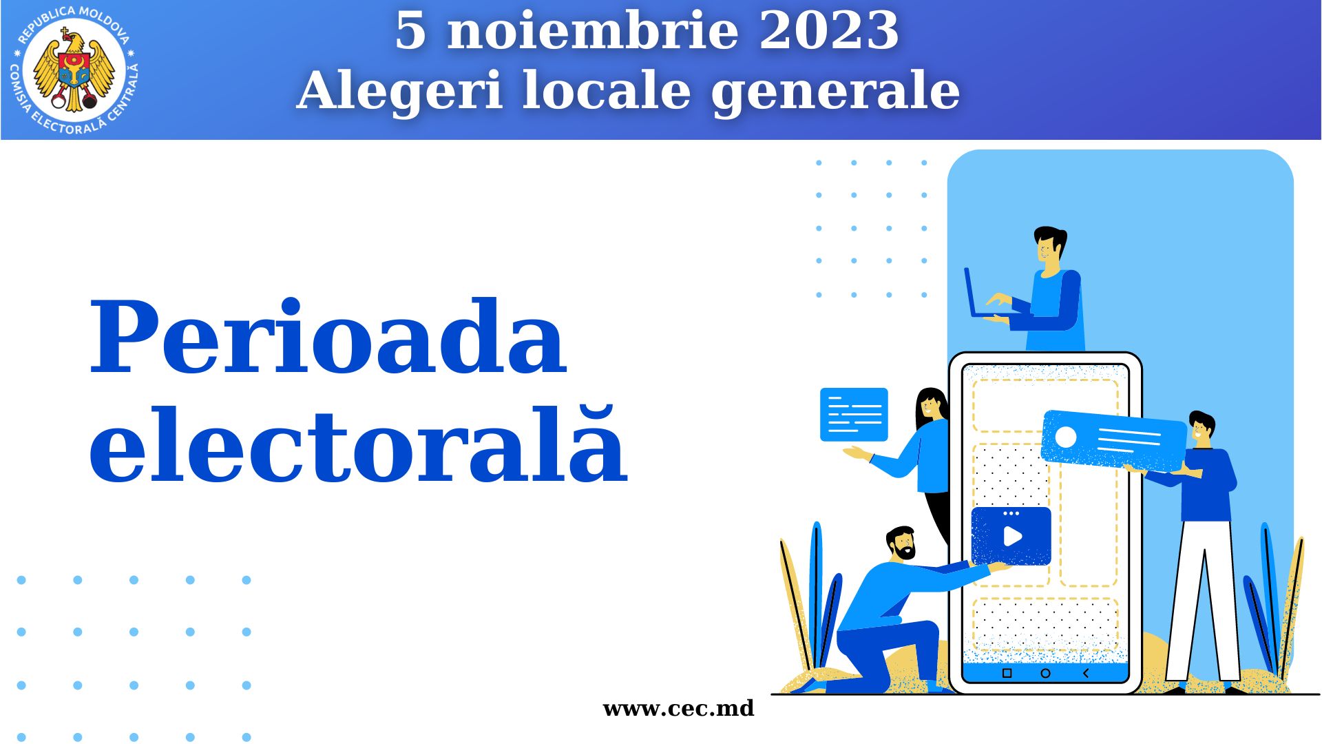 Astăzi începe perioada electorală pentru alegerile locale din 5 noiembrie 1 Sursă foto: cec.md