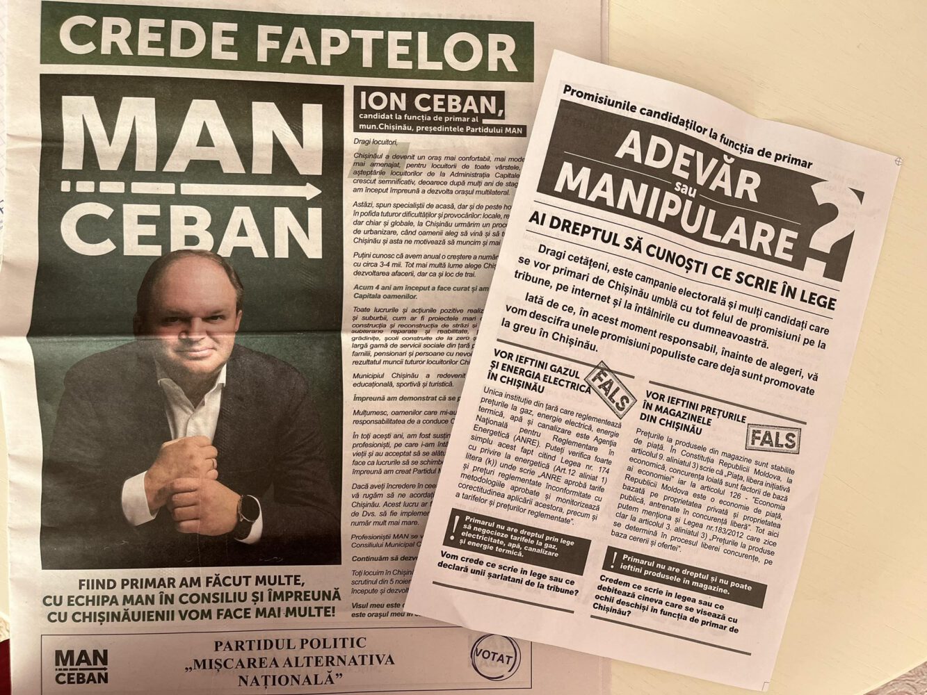 Orașul Ialoveni - suburbie a municipiului Chișinău!? Pliante electorale ale lui Ion Ceban, în căsuțele poștale din Ialoveni 2 393616664 345772957907671 765060804928958375 n
