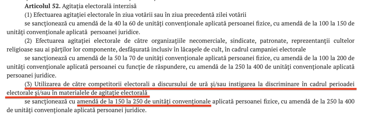 Mileștii Mici: Candidata Platformei DA, sancționată cu amendă pentru declarațiile făcute într-un live pe Facebook 2 Screenshot 2023 10 22 at 12.48.56