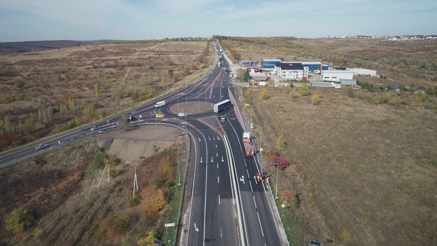 FOTO. Sens giratoriu pe centura Chișinăului, în direcția orașului Ialoveni 4 sens giratoriu centura 4