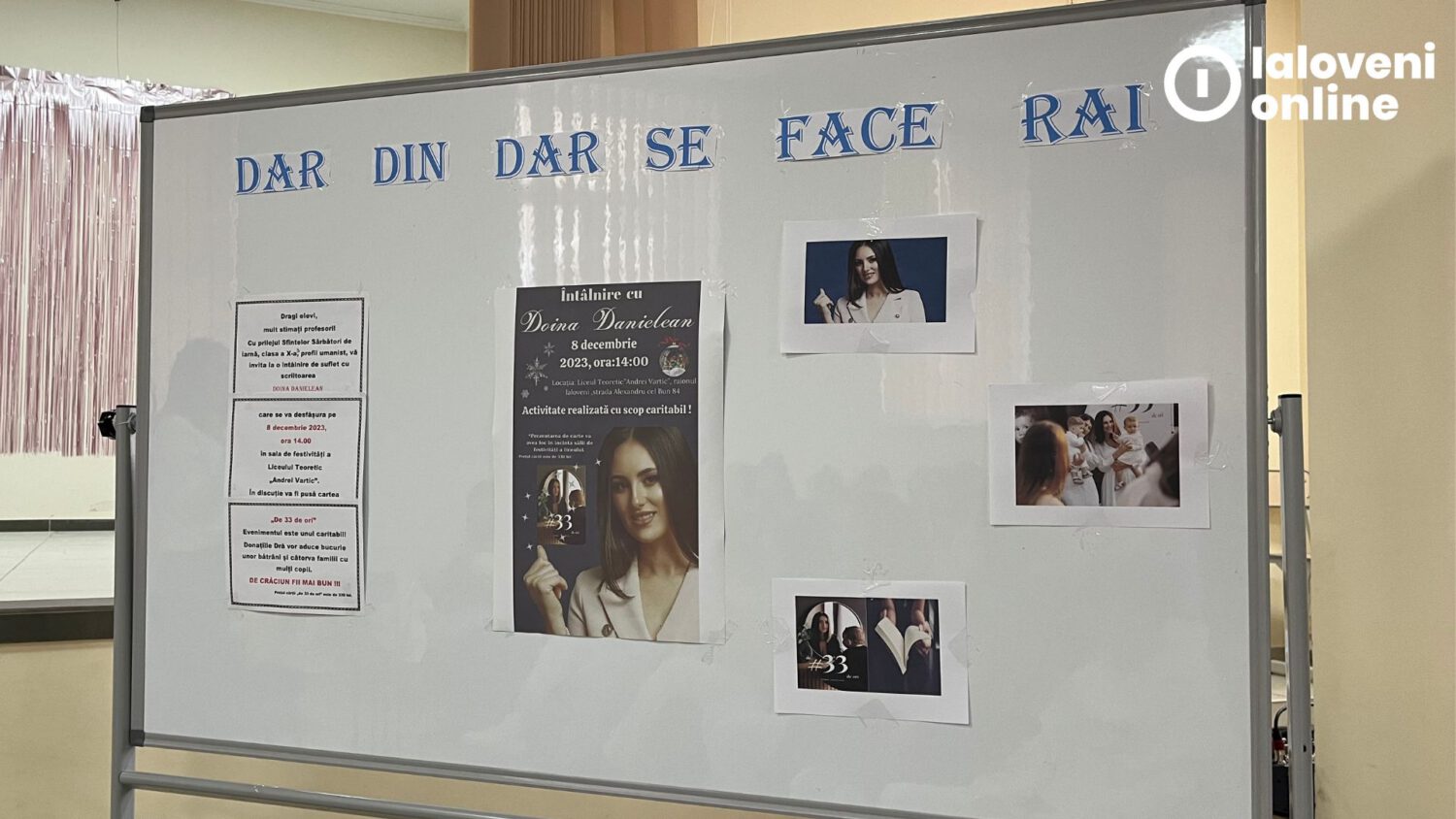 „Dar din dar se face rai”. Eveniment caritabil organizat de elevii Liceului Teoretic „Andrei Vartic” 2 4