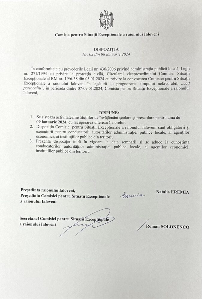 Vacanța se prelungește cu o zi pentru copiii din raionul Ialoveni 2 416371422 1126233285366292 5204774880896039083 n