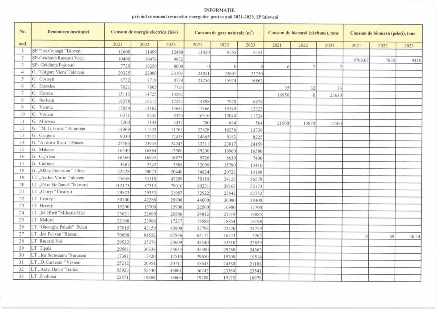 cheltuieli energie ialoveni 2023 2