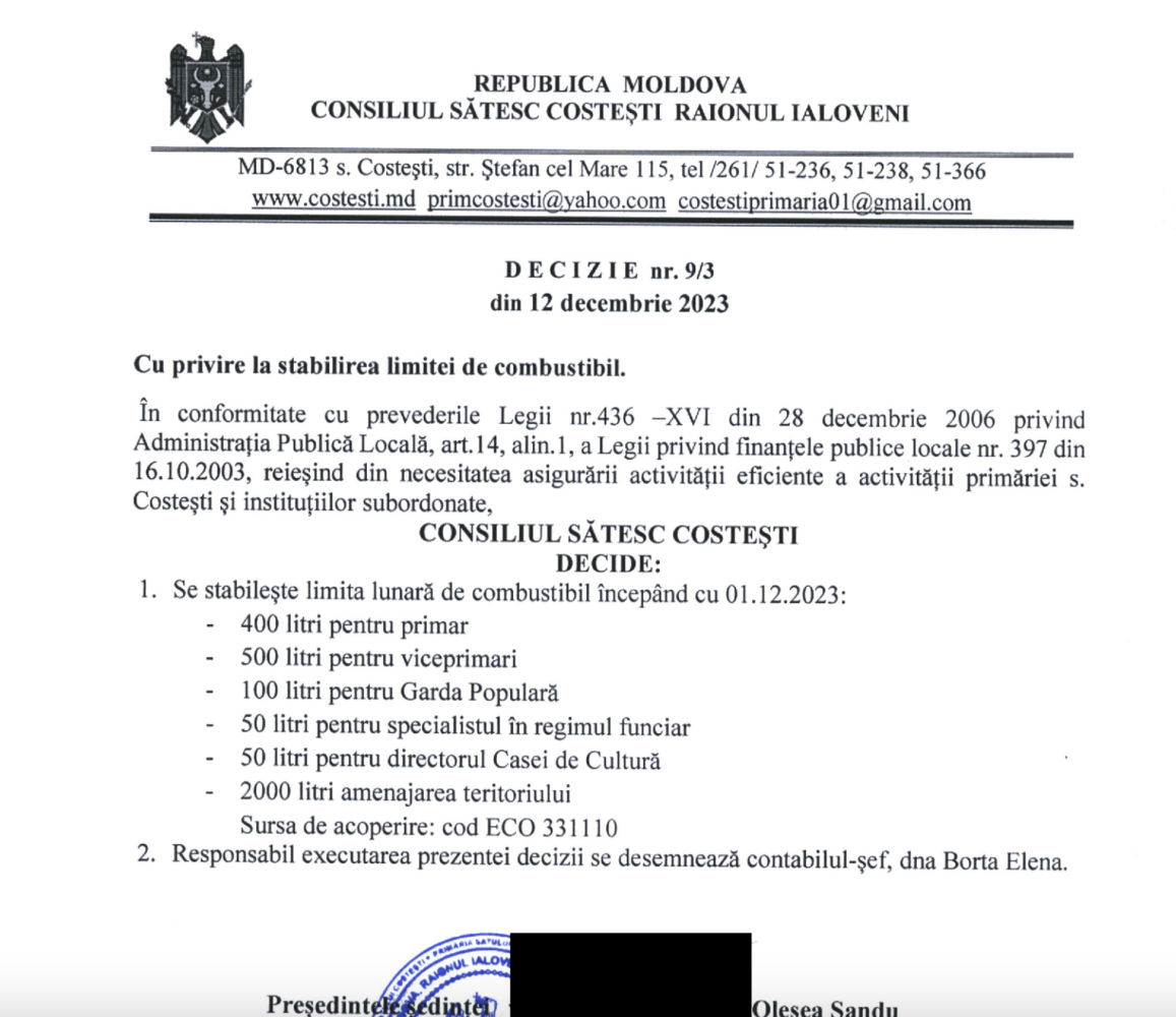 Două automobile de peste 28 de mii de euro au fost procurate în acest an de Primăria Costești 3 Screenshot 2024 04 16 at 20.31.55