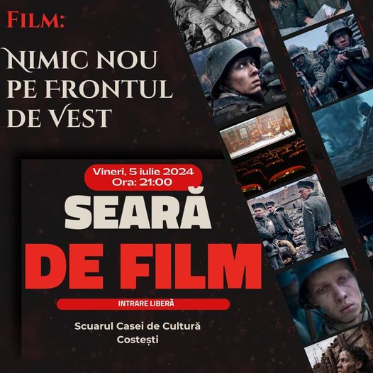 „Nimic nou pe frontul de Vest” - o nouă proiecție de film la Costești 1 449705150 797957052319901 5738137295891936023 n