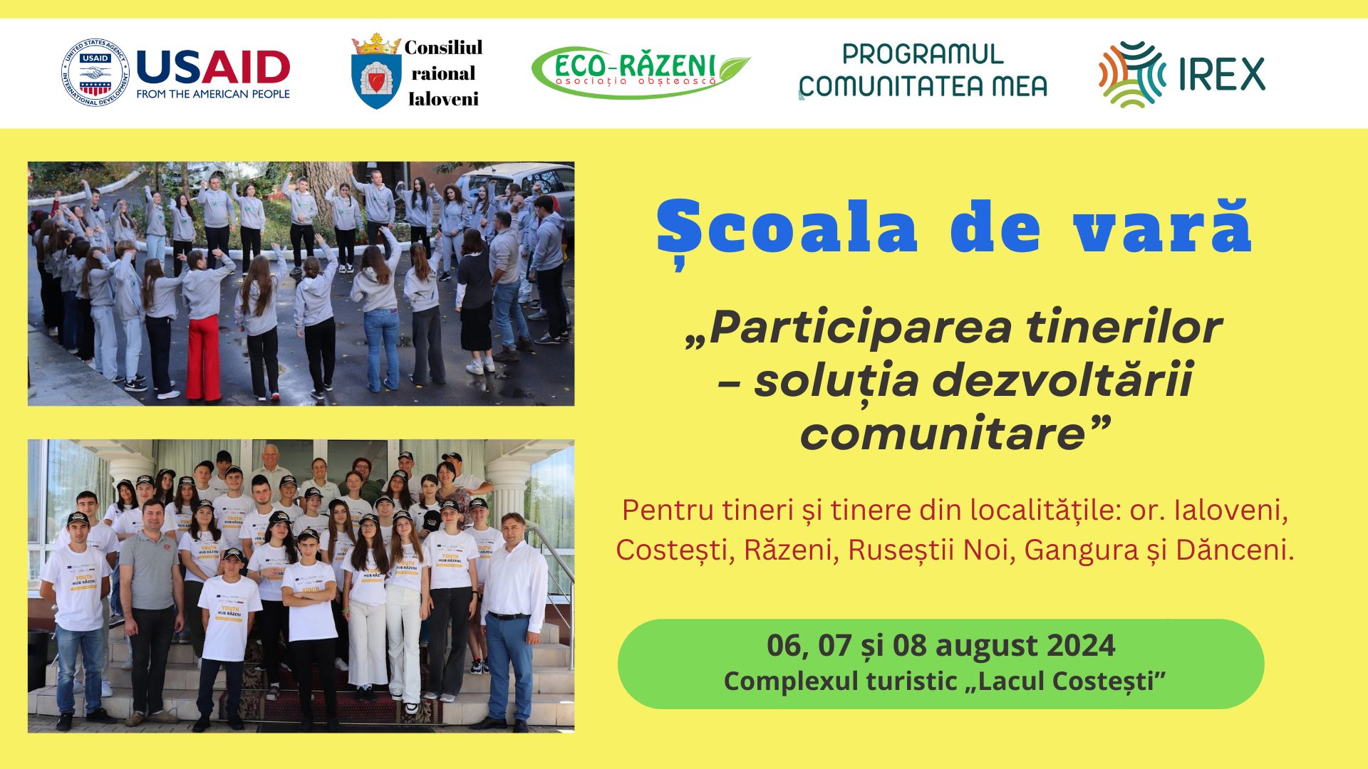Tinerii din șase localități ale raionului Ialoveni, invitați la o Școală de Vară 1 450855712 1258936022096017 3276222453787657068 n