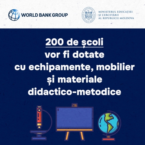Opt instituții de învățământ din Ialoveni vor fi dotate cu echipamente, mobilier și materiale didactico-metodice. Vezi care sunt ele 1 Sursă foto: Ministerul Educației și Cercetării