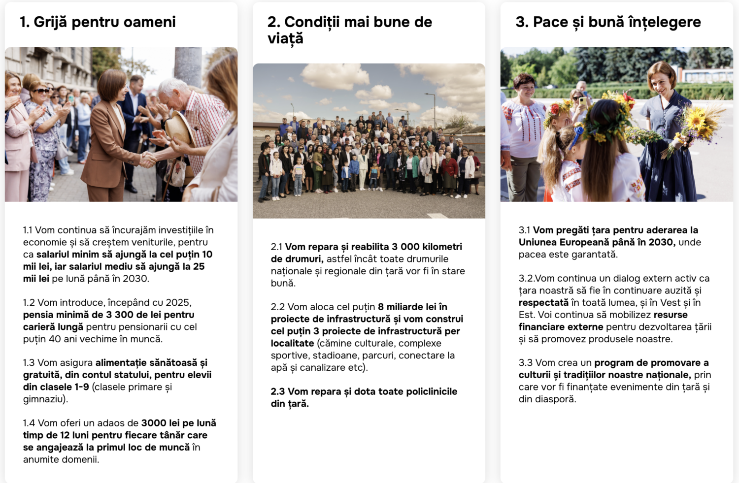 VIDEO. Planul Maiei Sandu pentru Republica Moldova. Care sunt cele TREI obiective naționale 2 Captura de ecran din 2024 09 24 la 23.01.06