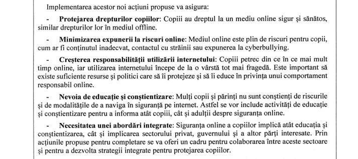 Guvernul a aprobat un plan de acțiuni pentru un mediu online mai sigur pentru copii 2 Captura