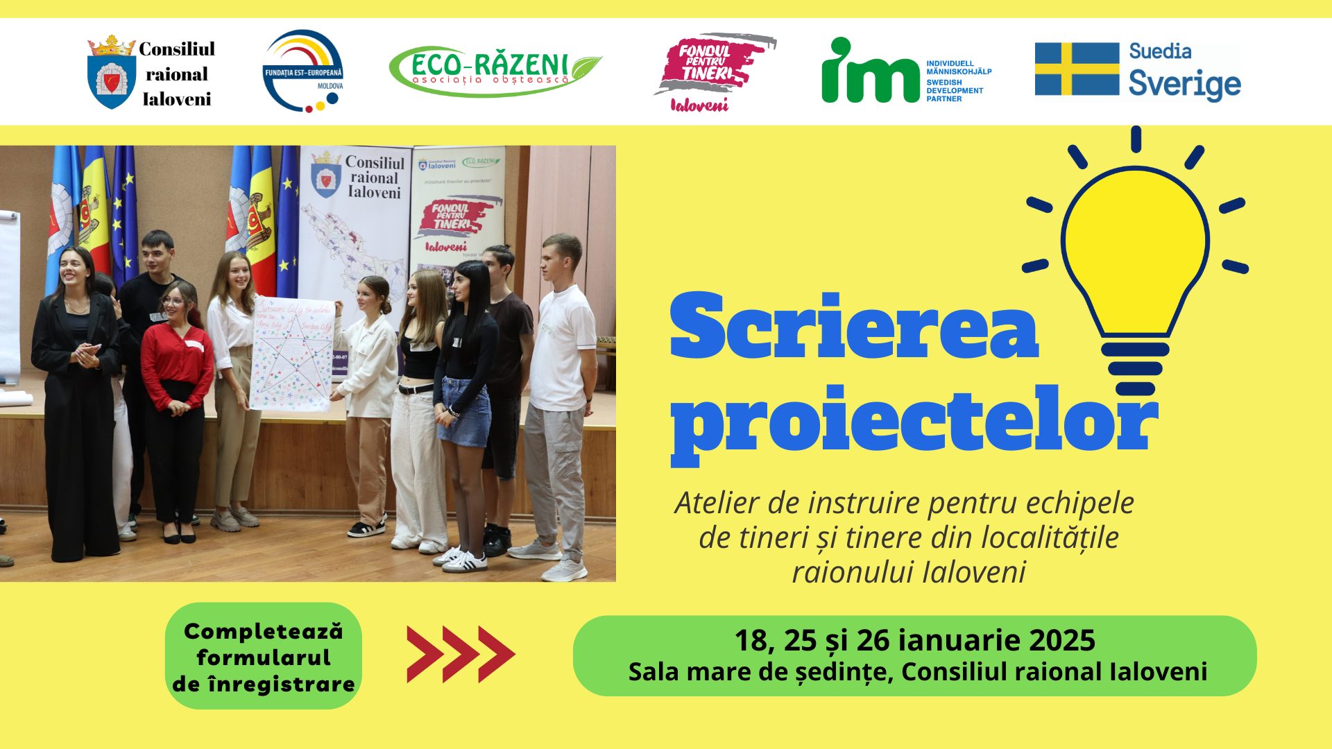 Cum să-ți finanțezi ideile? Fondul pentru Tineri Ialoveni te învață să scrii proiecte 1 fondul pentru tineri 2025