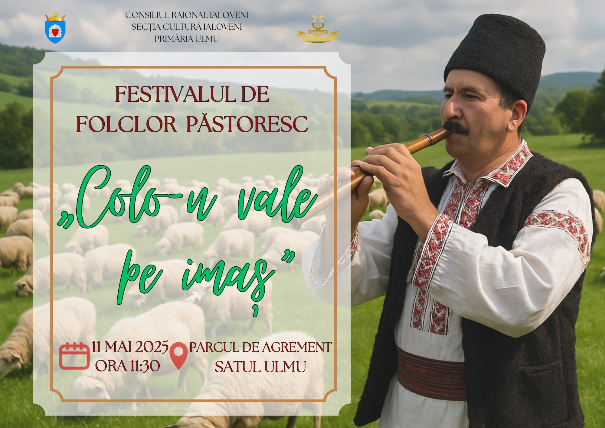 Miorița prinde viață la Ulmu: Festivalul „Colo-n vale pe imaș” celebrează folclorul autentic 1 festival folclor pastoresc