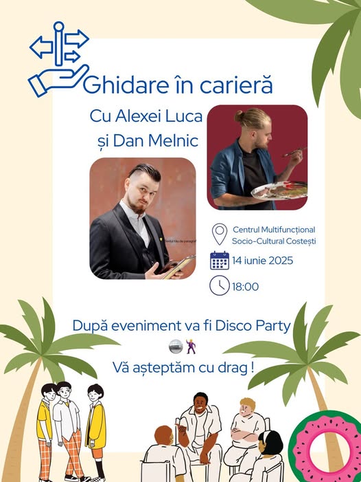 Eveniment de orientare profesională la Costești: Alexei Luca și Dan Melnic printre invitați 1 504001790 1019526813496256 5539235655047543763 n