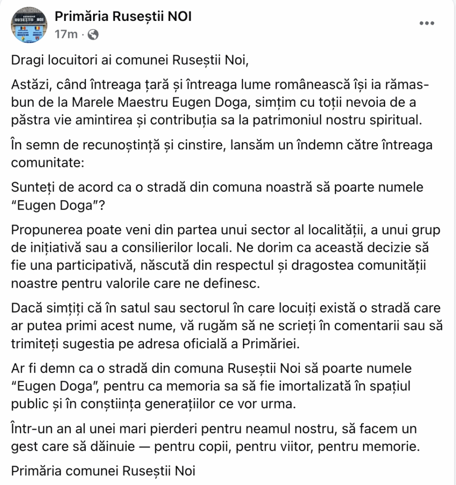 Inițiative locale de a păstra viu numele lui Eugen Doga, la Ialoveni și Ruseștii Noi 2 Screenshot 2025 06 04T175549.742