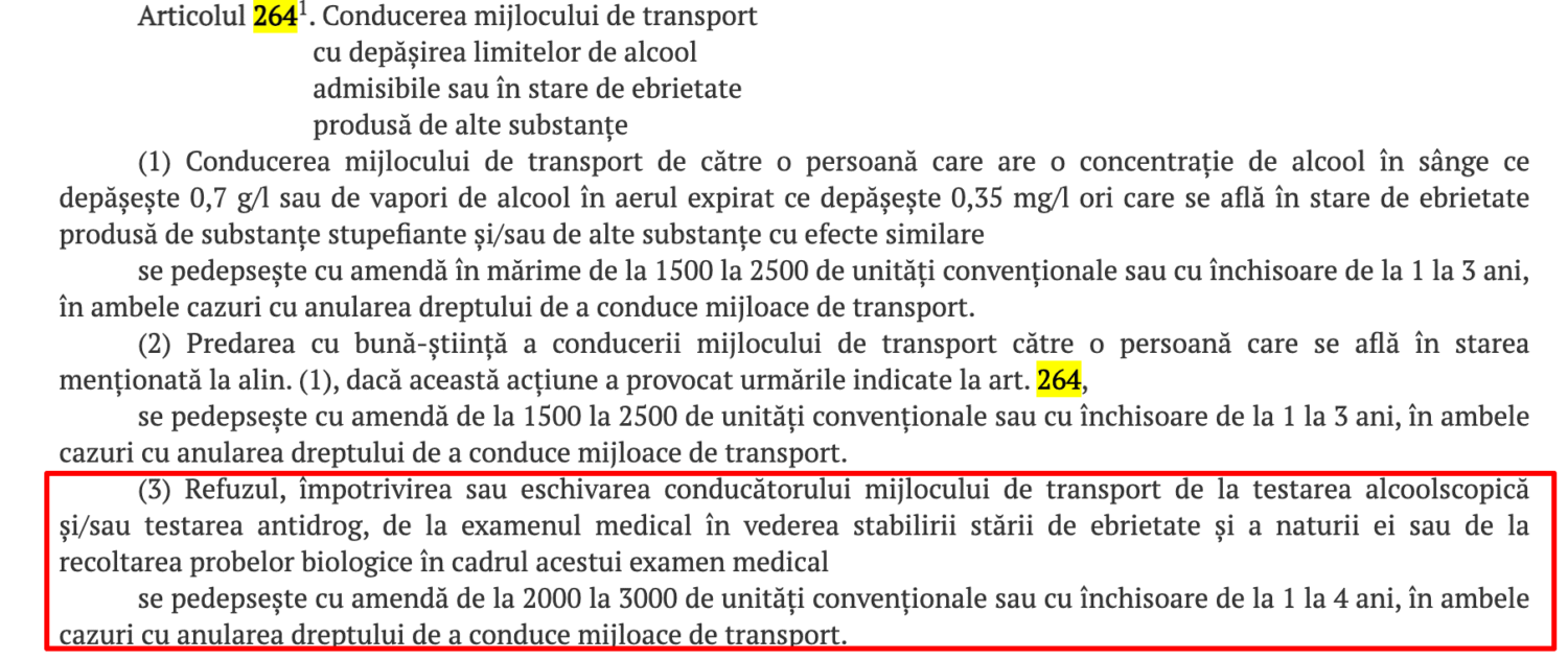 Un bărbat din Ialoveni, la un pas de închisoare pentru că a refuzat să fie testat alcoolscopic 2 Screenshot 2025 06 25T144113.033
