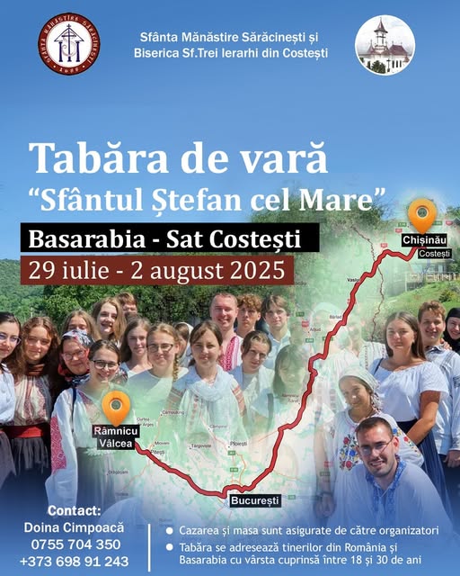 Continuă înscrierile pentru tabăra de vară „Sfântul Ștefan cel Mare” organizată la Costești 1 517162892 585025731335352 2715780696838438539 n
