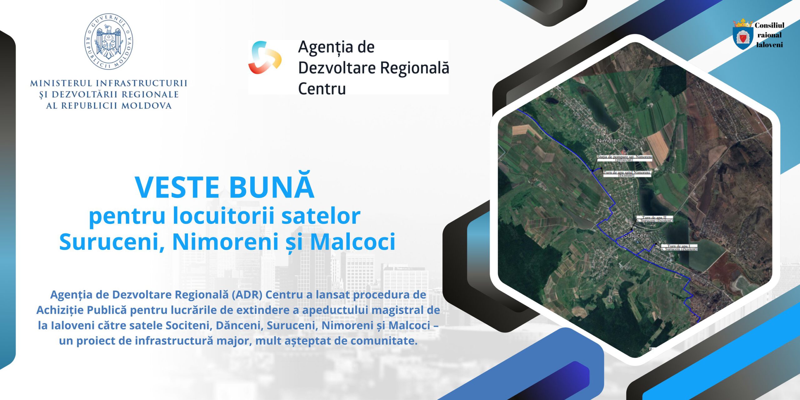 Licitație publică pentru extinderea apeductului magistral spre Suruceni, Nimoreni și Malcoci 1 apeduct magistral ialoveni scaled