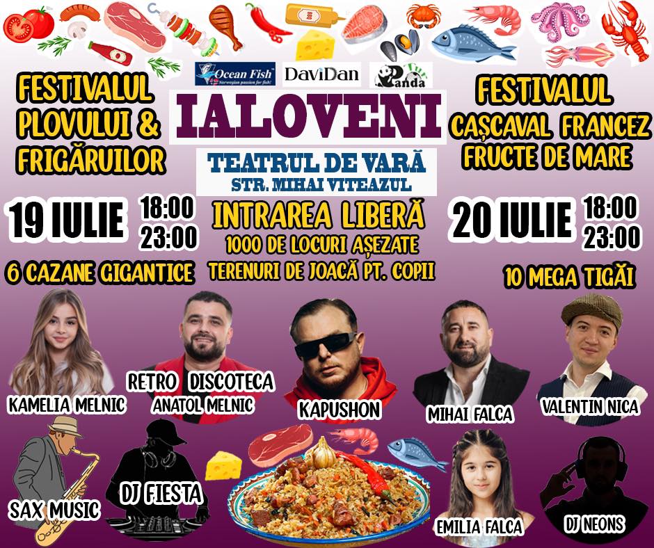 Ialoveni se pregătește pentru două festivaluri culinare pe 19 și 20 iulie: Intrare liberă pentru toți gurmanzii 1 festival fructe de mare ialoveni 2025