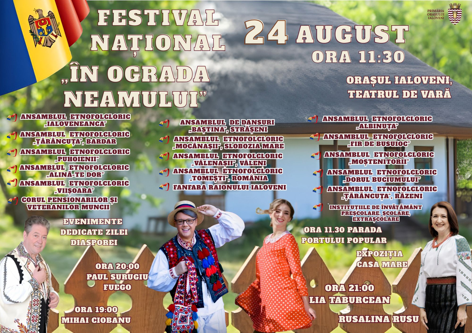 Cântec, joc și port popular la Festivalul Național „În ograda neamului” din Ialoveni 1 festival national in ograda neamului