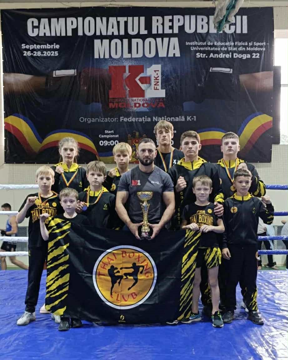 Clubul Thai Boxing Ialoveni, desemnat cel mai bun club la Campionatul Republicii Moldova de K-1 1 thai boxing ialoveni 1