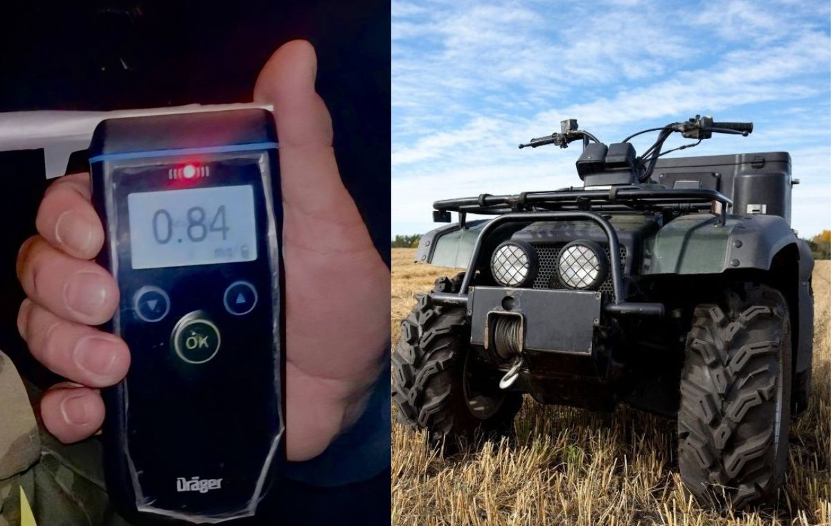 Șofer de ATV, prins beat și fără permis la Răzeni, în miez de noapte 1 atv beat politia alcool