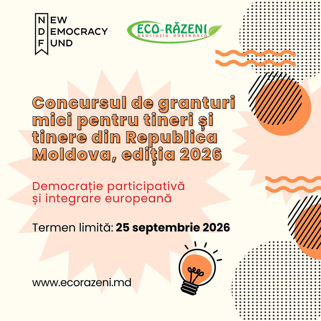 Eco-Răzeni lansează un concurs de granturi mici pentru tineri, cu finanțare de până la 20.000 de lei 1 eco razeni granturi 2026